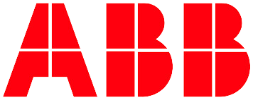Rote Schrift "ABB" in Großbuchstaben auf neutralem Hintergrund