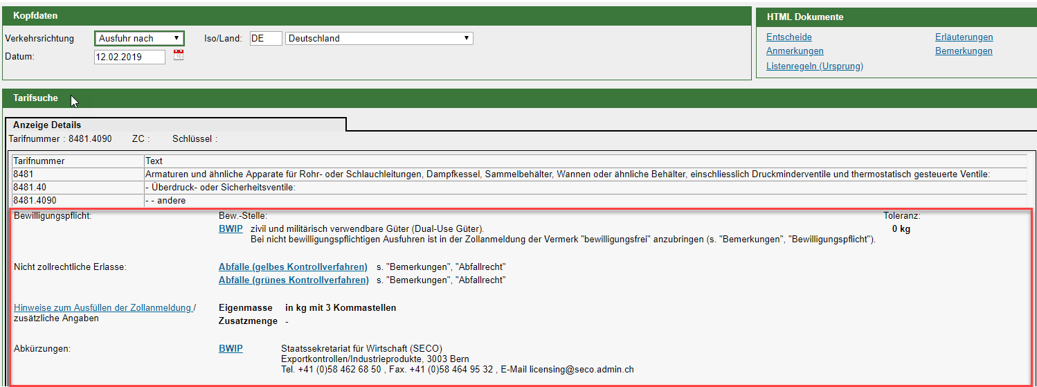 Tares Website Detailanzeige Bearbeitung Plausifehler