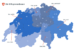 Grafische Darstellung mit Schweizer Landeskarte und neuer Aufteilung Struktur in 6 Regionalebenen Bundesamt für Zoll und Grenzschutz BAZG