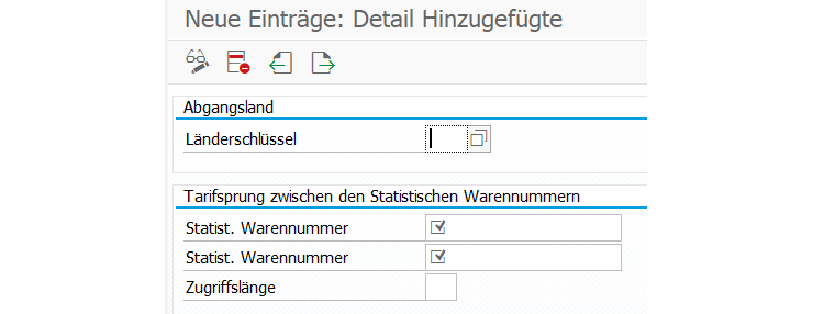 Tarifsprung: Neue Einträge