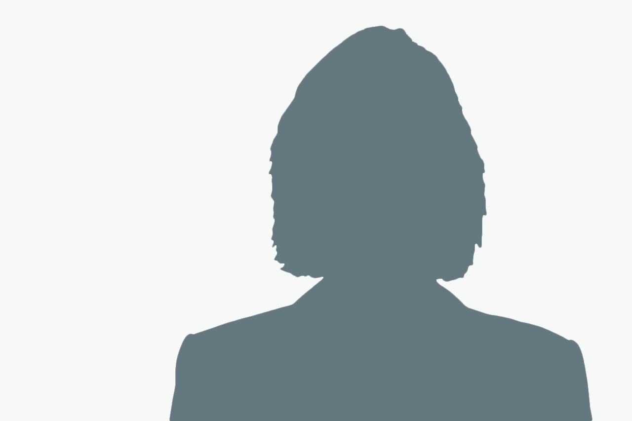 Silouette einer Frau mit weißem Hintergrund