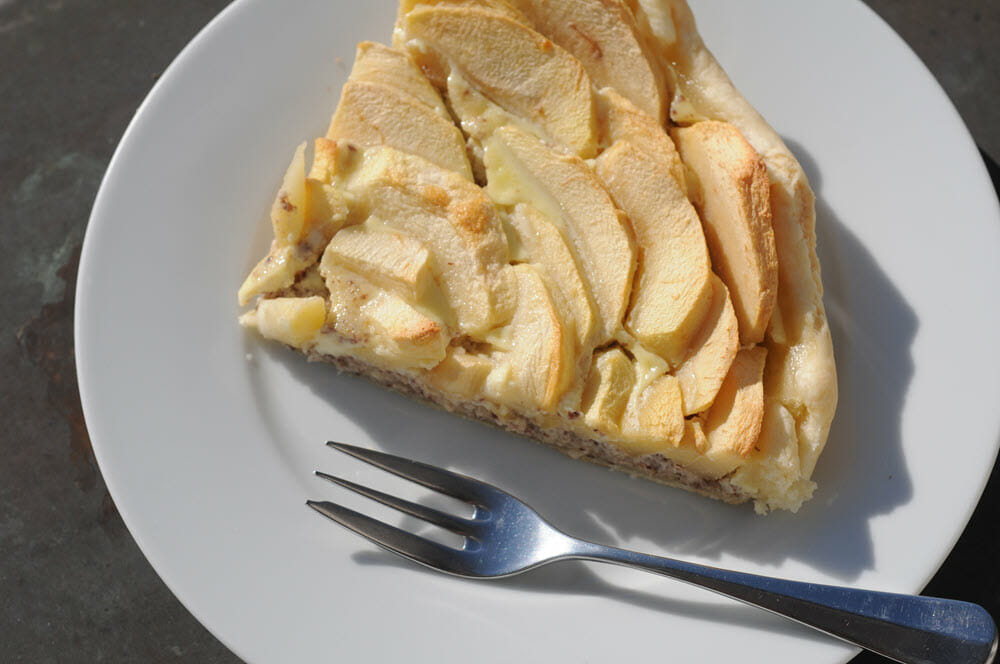 Die Äpfel mit Präferenzeigenschaft werden zu Apfelkuchen verarbeitet.